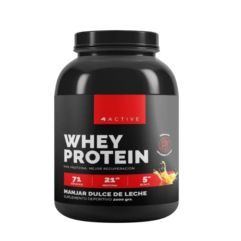 WHEY Protein (SIN Gluten / Lactosa / Azúcar) - 2000 grs / 71 servicios, sabores