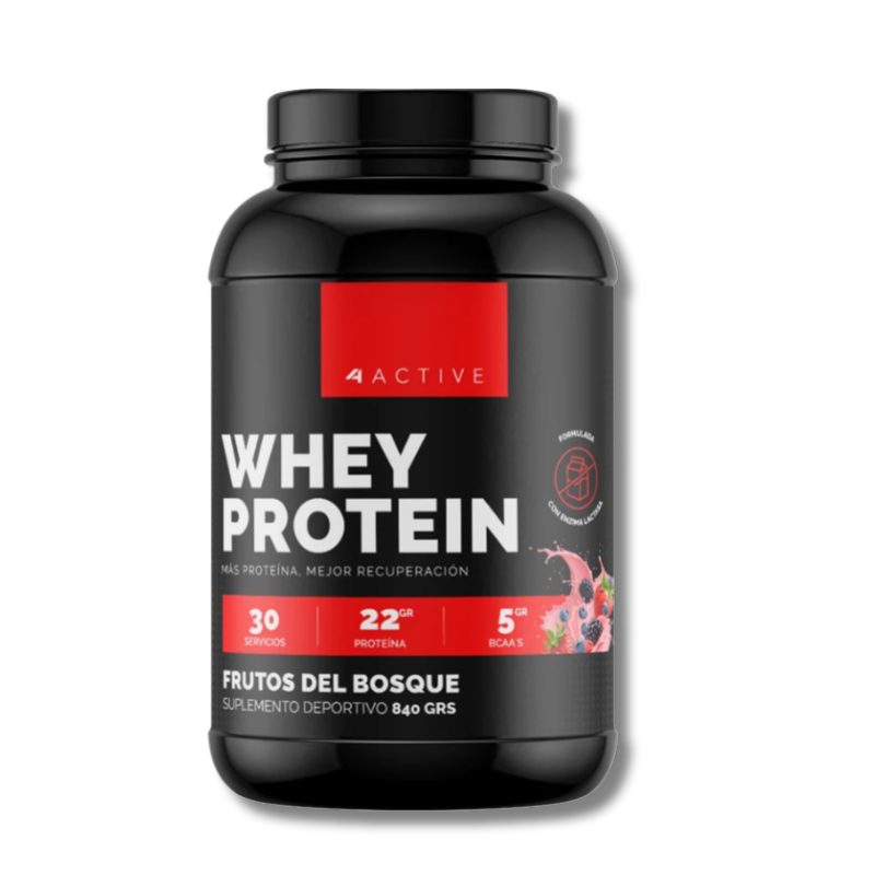 WHEY Protein (SIN Gluten / Lactosa / Azúcar) - 840 grs / 30 servicios, sabores