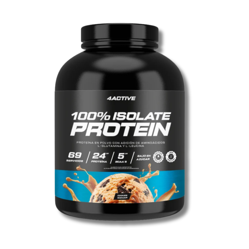 100% ISOLATE Protein (SIN Gluten / Lactosa / Azúcar) - 2000 grs / 69 servicios, sabores
