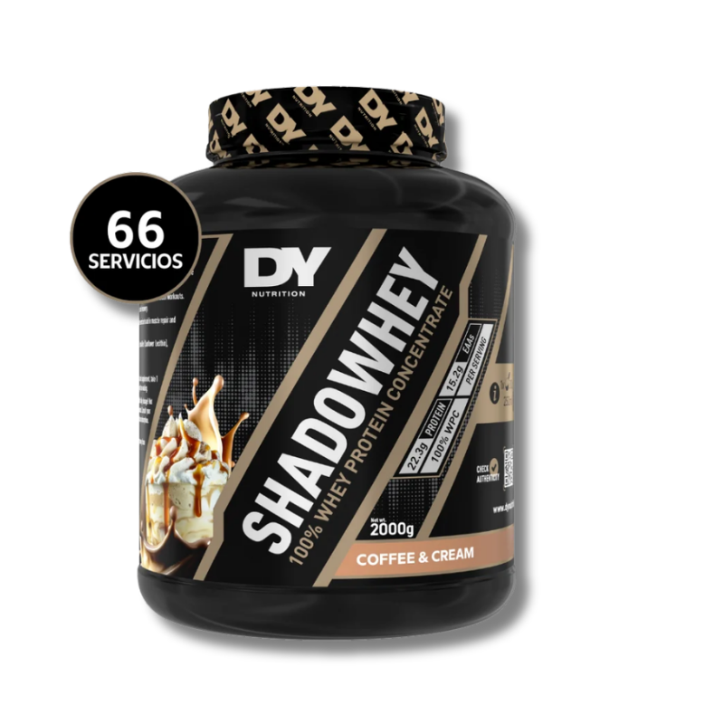 SHADOWHEY 100% Pure Whey Protein - 2000 grs / 66 servicios, sabores