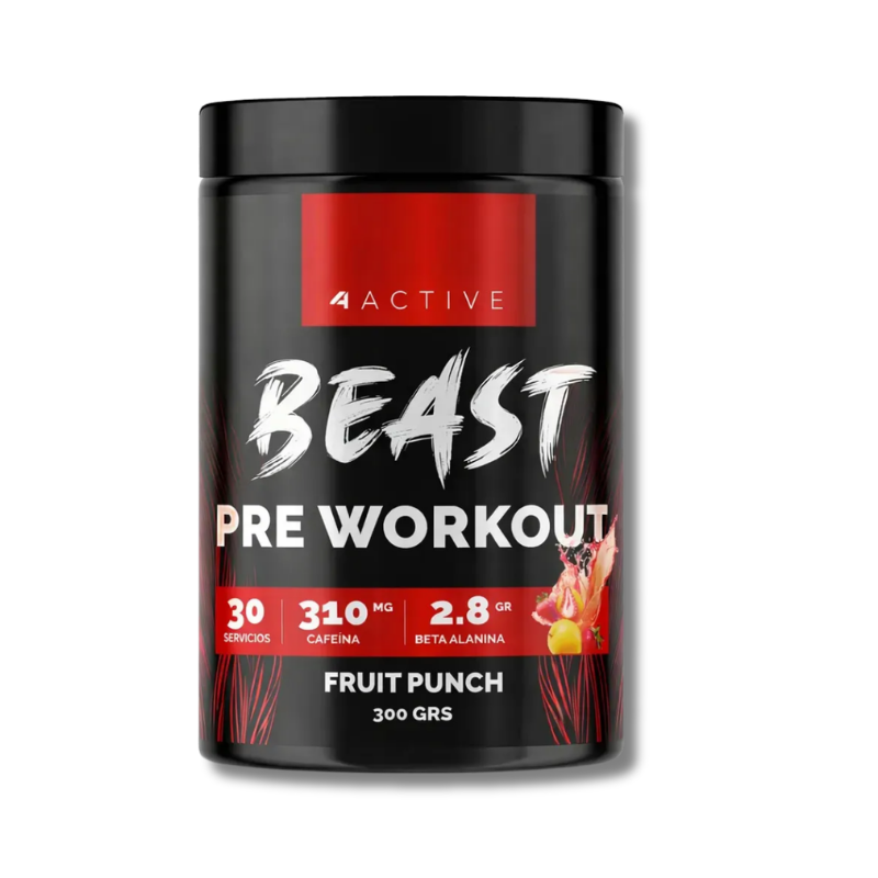 BEAST Pre Workout - 320 grs / 30 servicios, sabores