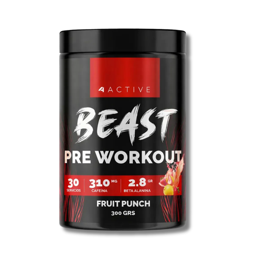 BEAST Pre Workout - 320 grs / 30 servicios, sabores