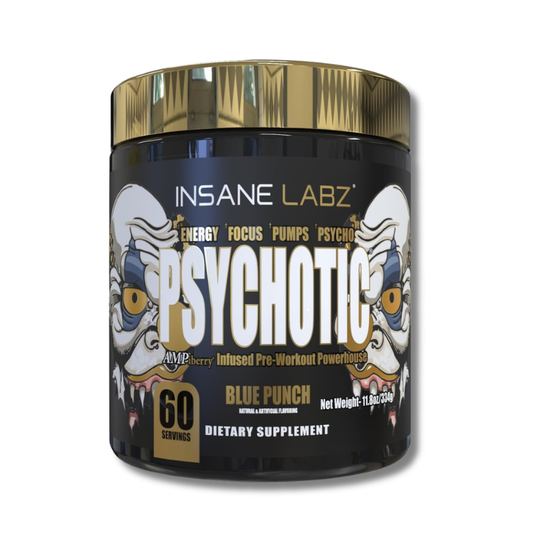 Psychotic GOLD Infused Pre-Workout USA - 357 grs / 60 servicios, sabores