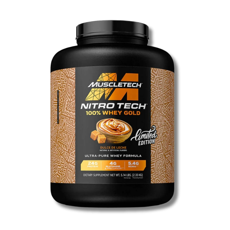 NitroTech 100% WHEY GOLD – 5.1 lbs / 69 servicios, (LIMITED EDITION), sabores