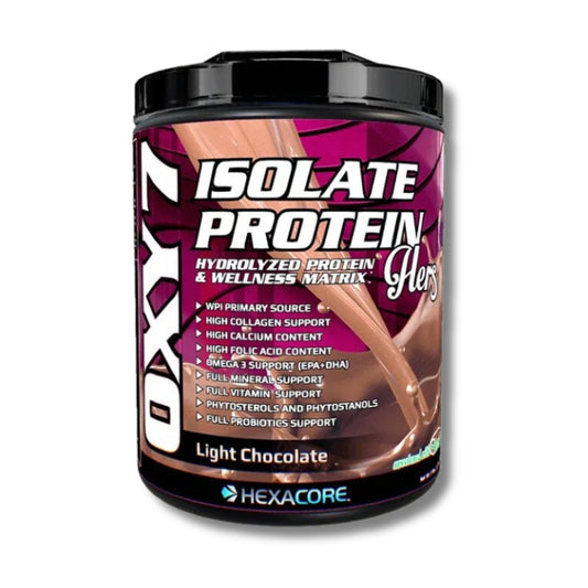 OXY 7 HERS ISOLATE Whey Protein – 5 lbs / 60 servicios, sabores