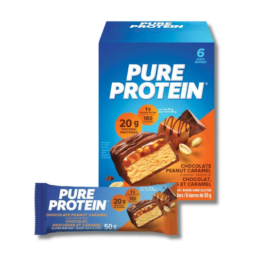PURE PROTEIN 20 grs Protein Bar GLUTEN FREE - 6 unidades / 50 grs / Sabores