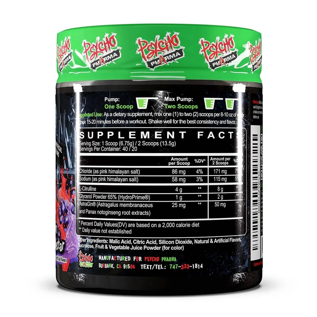 EDGE of INSANITY Exploding Muscle Pumps USA / 50 servicios, sabores