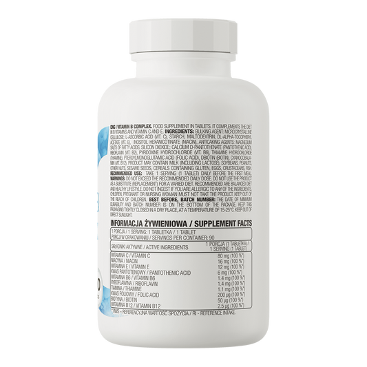 VITAMINA B Complex - 90 tabs / 90 servicios