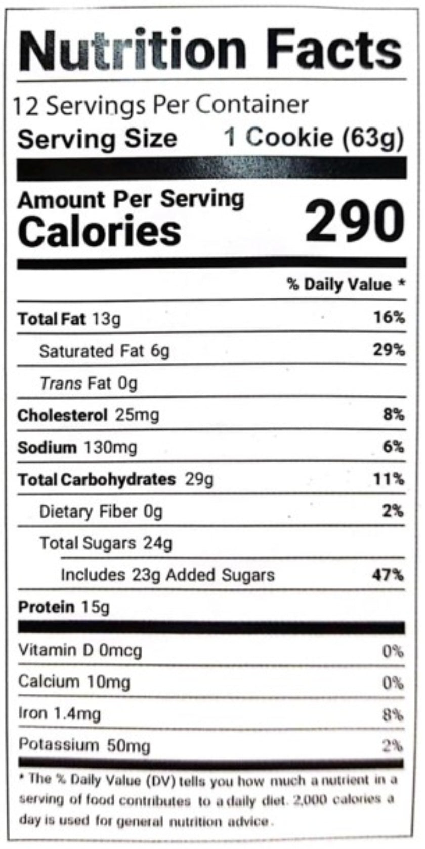 Galletas de Proteína MY COOKIE Dealer 17 grs Protein – 12 unidades / 63 grs, sabores