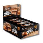 Barras de Proteína  BEST WHEY ZERO 15 grs – 12 unidades / 62 grs, crocante de caramelo