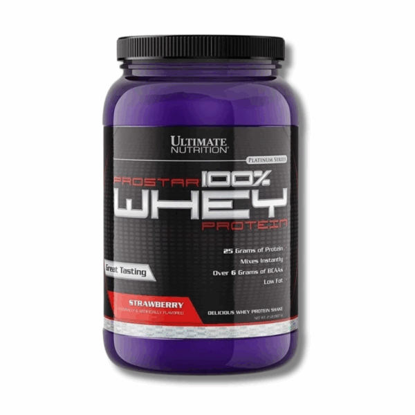 PROSTAR 100% Whey Protein - 2 lbs / 30 servicios, strawberry
