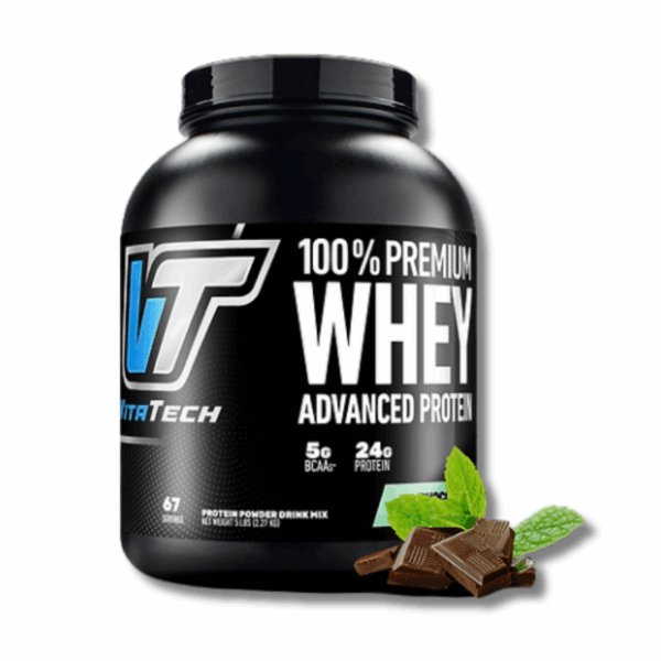 100% PREMIUM WHEY Advanced Protein - 5 lbs / 67 servicios, chocolate menta