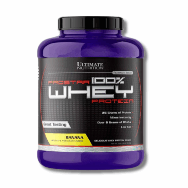 PROSTAR 100% Whey Protein - 5.28 lbs / 80 servicios, banana