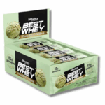 Barras de Proteína  BEST WHEY ZERO 15 grs – 12 unidades / 62 grs, pistacho & original