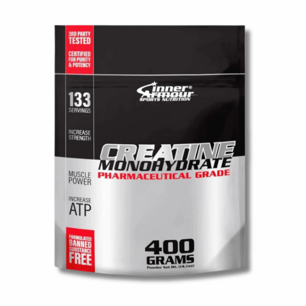 Creatina Monohydrate PHARMACEUTICAL GRADE - 400 grs / 133 servicios, unflavored