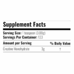 Creatina Monohydrate PHARMACEUTICAL GRADE - 400 grs / 133 servicios, unflavored - Imagen 2