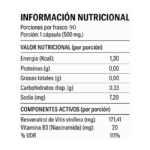 NAD + RESVERATROL 500 mg - 90 caps / 45 servicios - Imagen 2